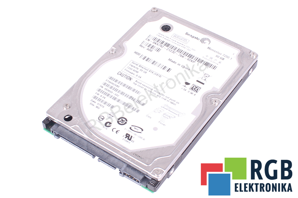 SEAGATE ST980825AS MOMENTUS 7200.1 MOMENTUS 7200.1 ATA 2.5" HDD 80GB HDD ATA 2.5" HDD 80 GB 