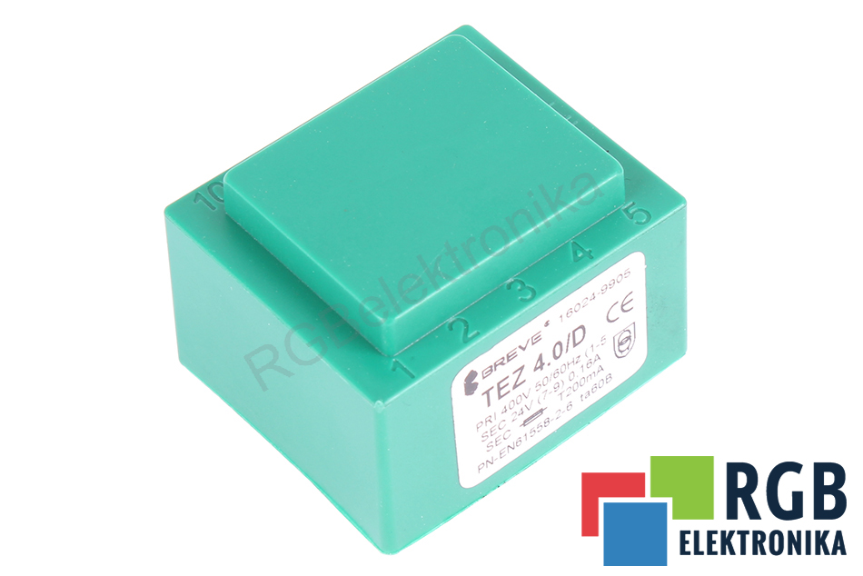 TEZ4.0/D PRI 400V SEC 24V BREVE-TUFVASSONS TRANSFORMATOR