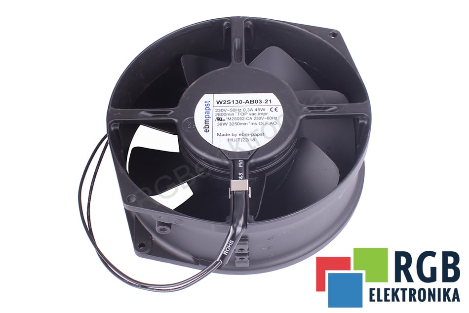 EBM PAPST W2S130-AB03-21 EBMPAPST 230V 0.3A AXIAL FAN 230V 0.3A 55 MM 150 MM 