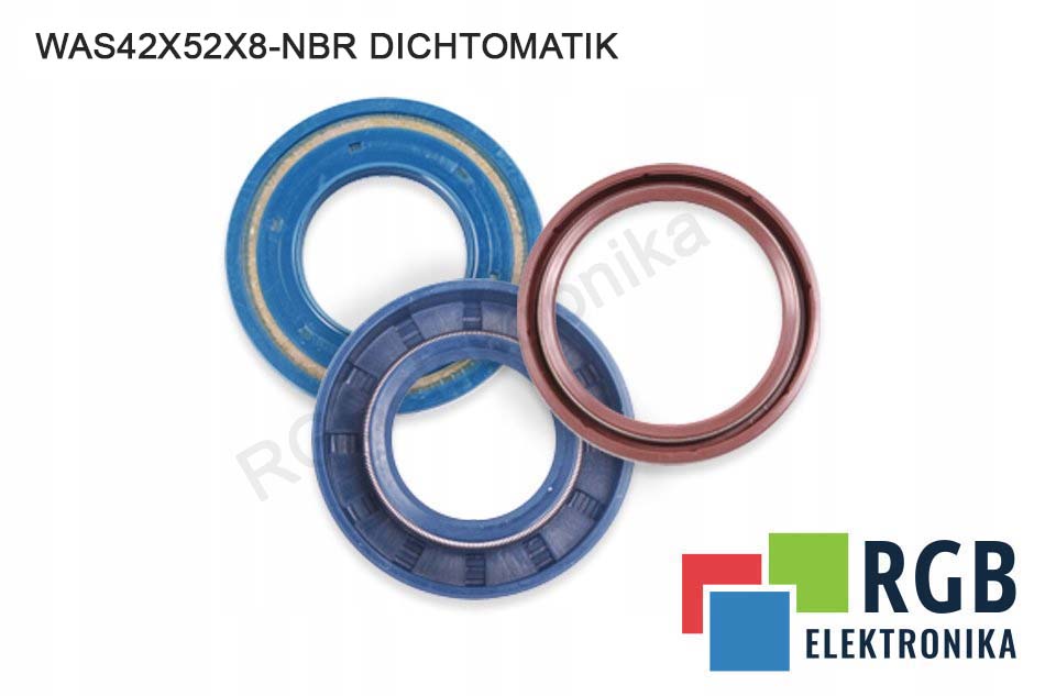WAS 42X52X8 NBR DICHTOMATIK KAUCZUK NITRYLOWY