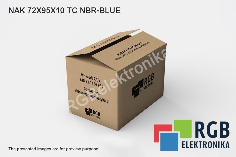 72X95X10 TC NBR-BLUE NAK KAUCZUK NITRYLOWY