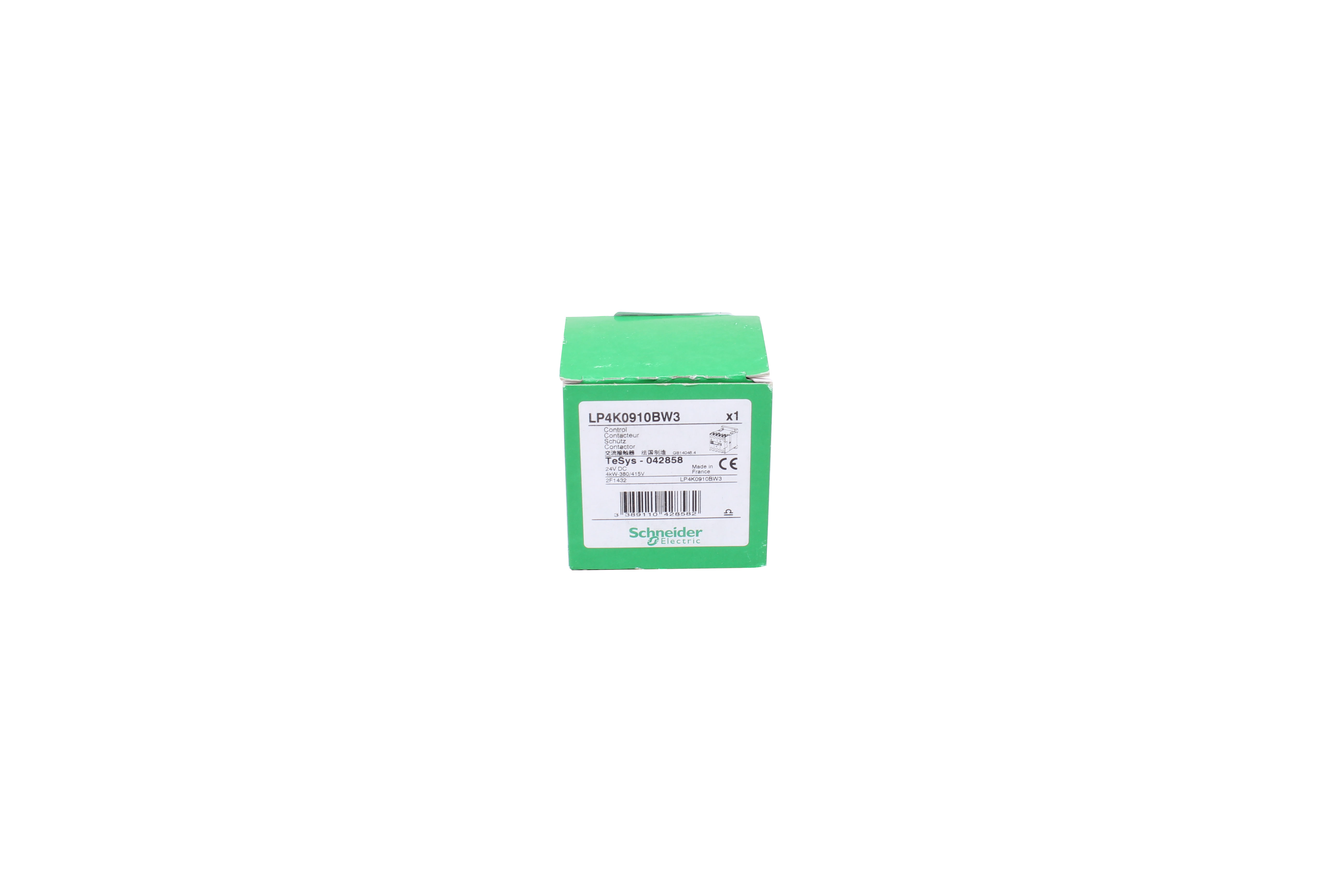 NEW LP4K0910BW3 CONTACTOR 24VDC 4KW-380/415V 2F1432 SCHNEIDER ELECTRIC