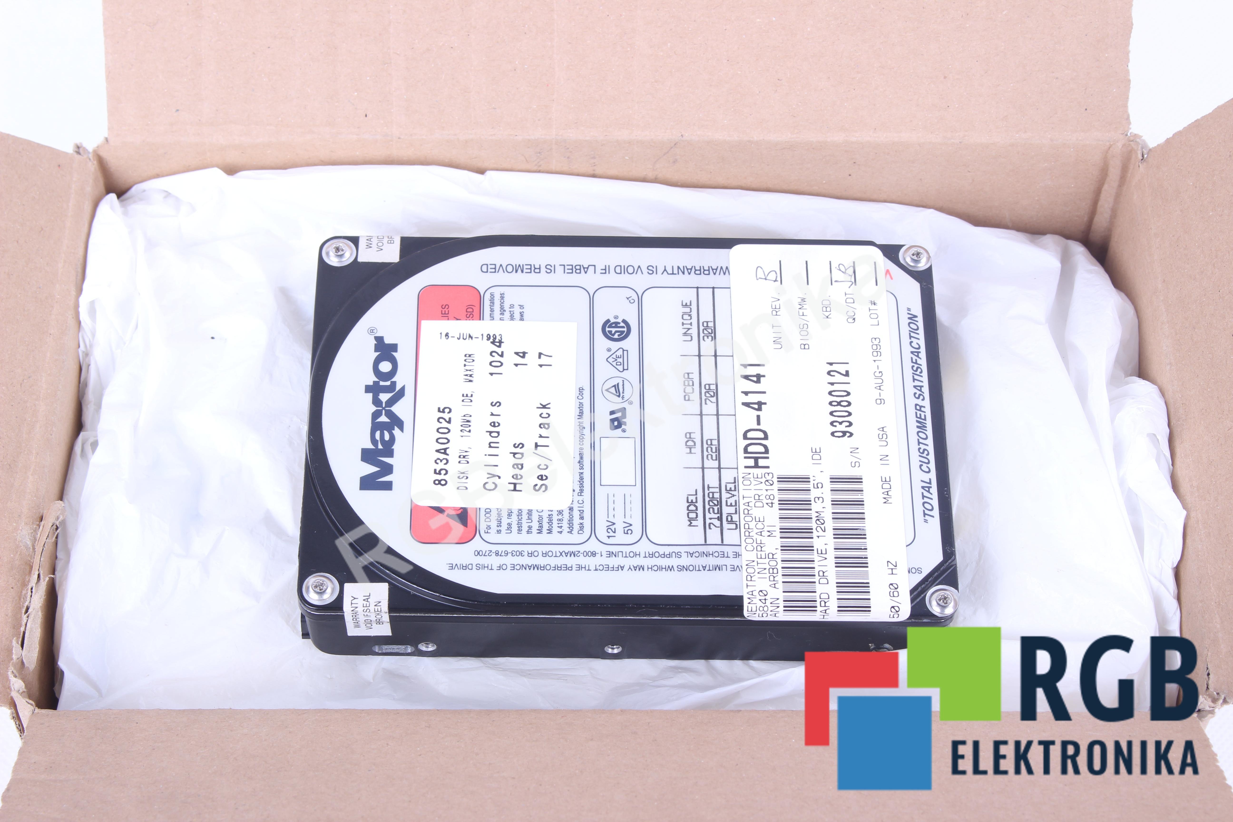 DYSK TWARDY 3.5" HDD-4141 120M IDE MAXTOR