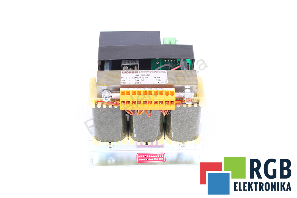 TRANSFORMATOR NG1402412 PRIM 400V 0.6A SEK 24VDC 12A WOHRLE