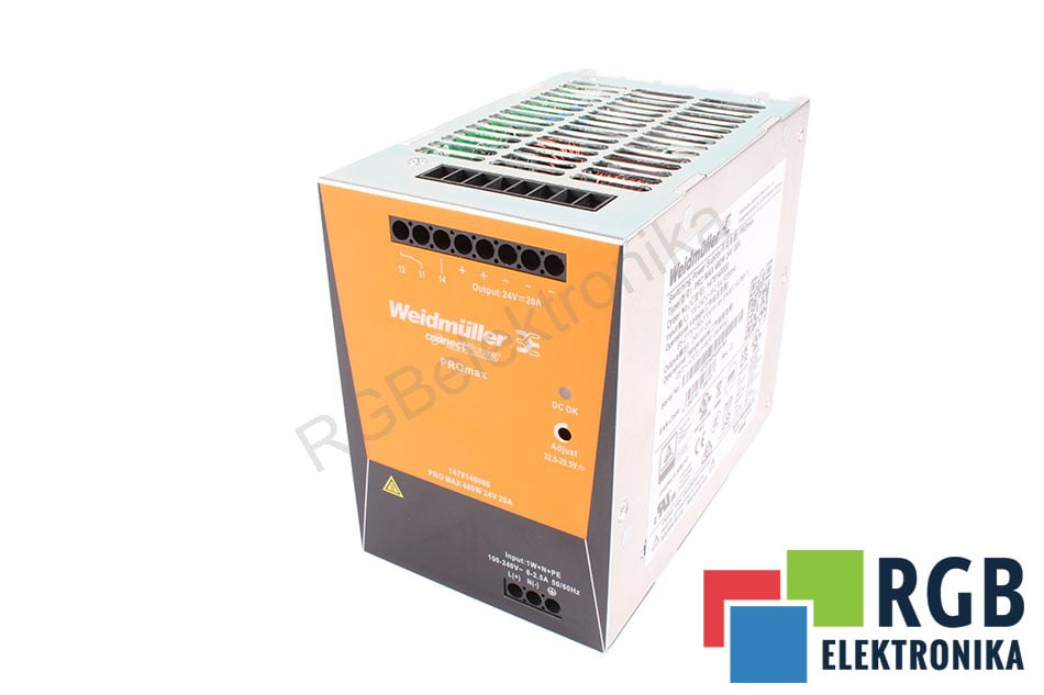 WEIDMULLER 1478140000 PRO MAX 480W 24V 20A NETZTEIL 