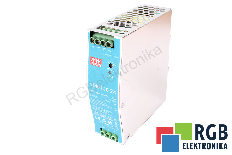 NDR-120-24 MEAN WELL ZASILACZ DIN AC/DC 120W