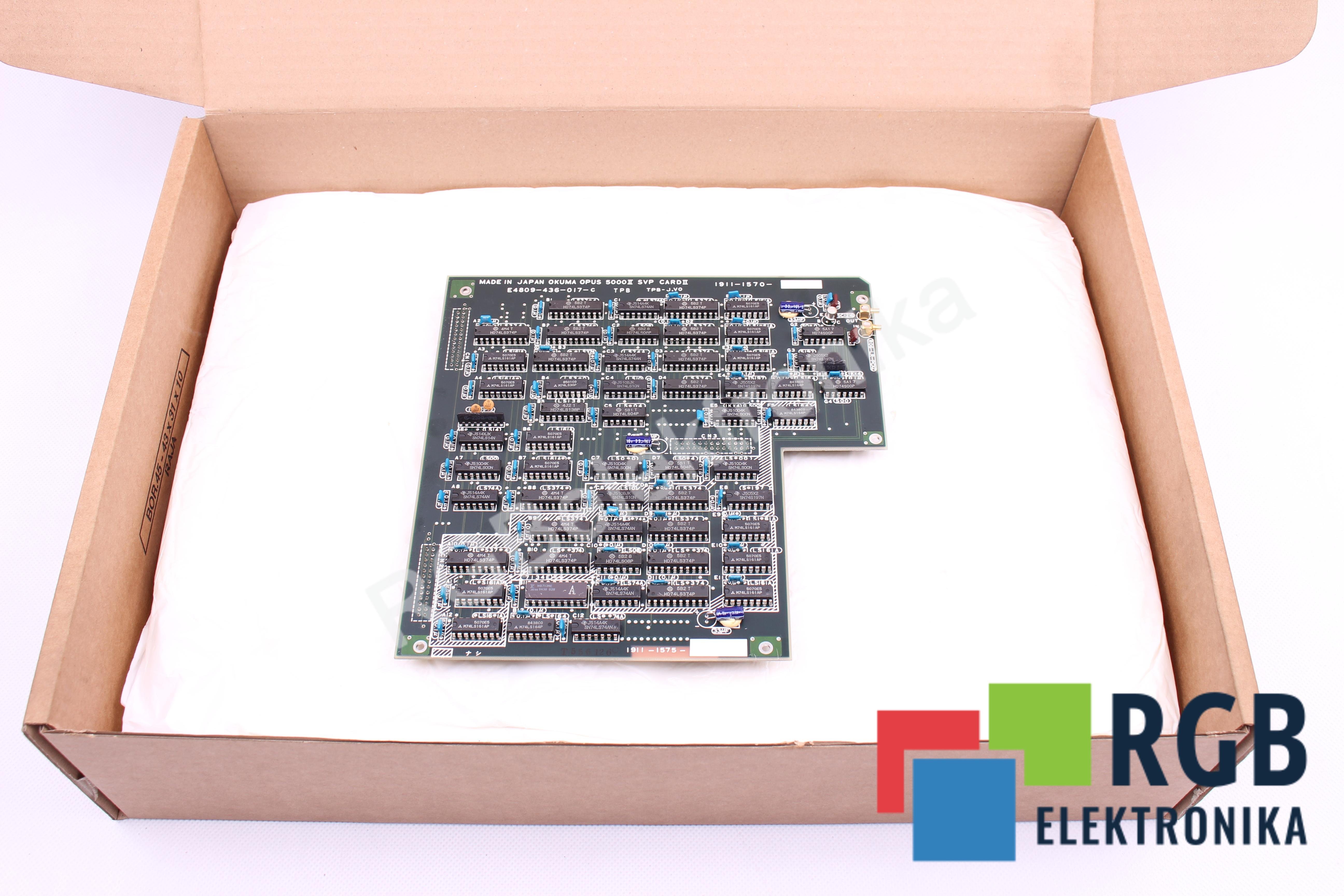 SVP CARD II E4809-436-017-C 1911-1570 OPUS 5000 II OKUMA