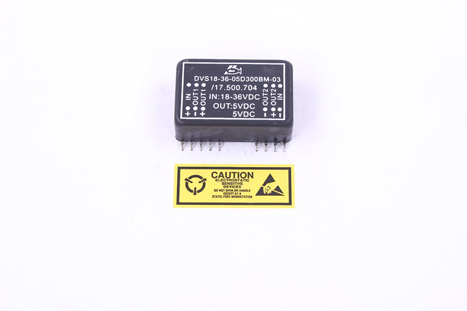 DC-DC CONVERTER DVS18-36-05D300BM-03 IN 18-36VDC OUT 5VDC SMD24 DEV