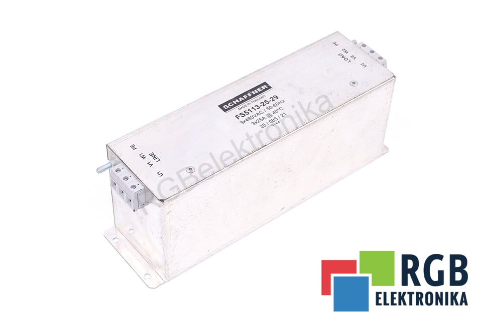 FILTR FS5113-25-29 480VAC 25A 50/60HZ SCHAFFNER