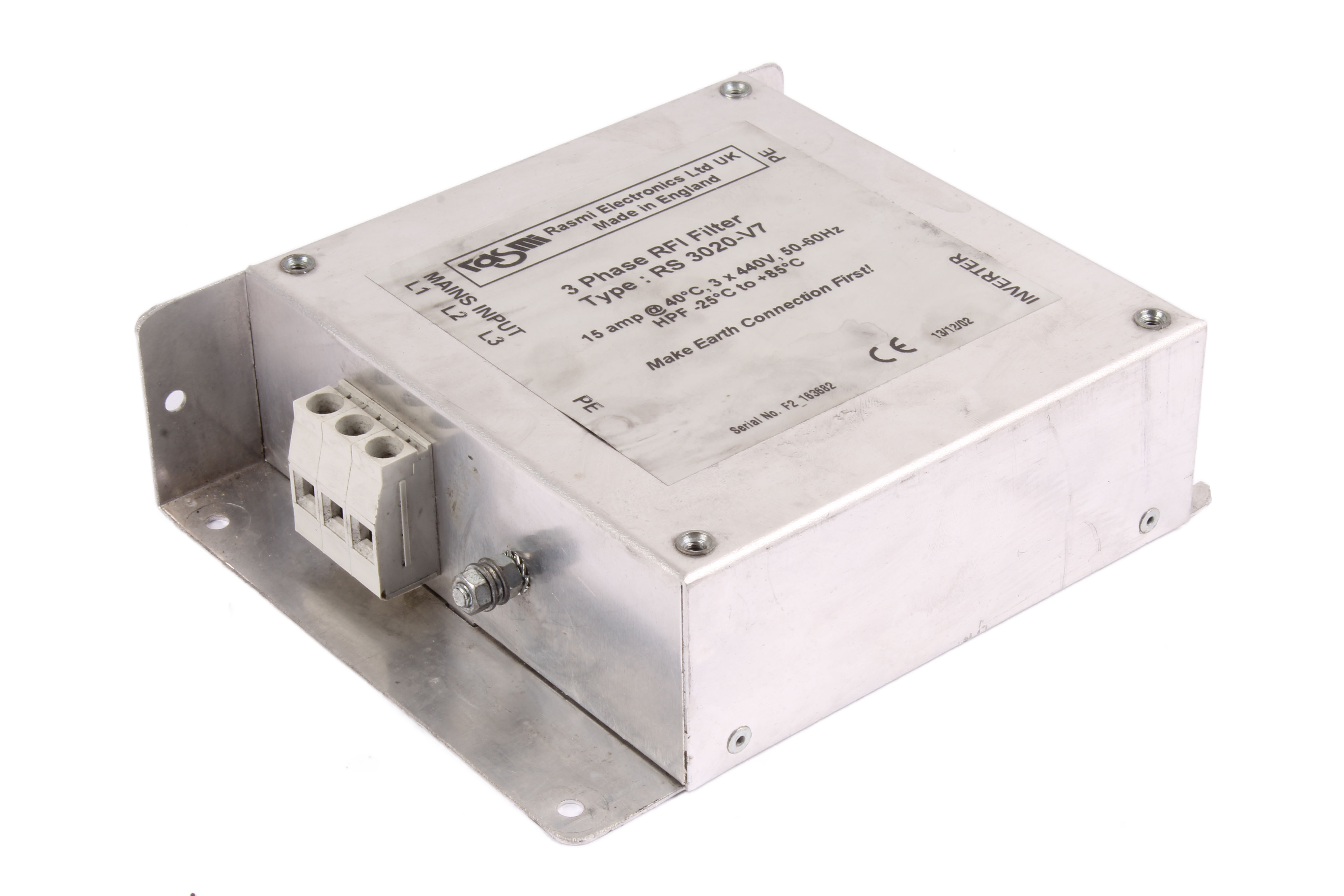 RASMI ELECTRONICS RS3020-V7 RFI FILTER 15V 