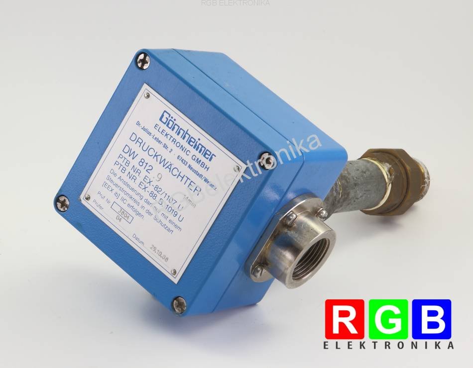 EX82/1107 U DW 812.9 DRUCKWACHTER GONNHEIMER PRESSURE SWITCH