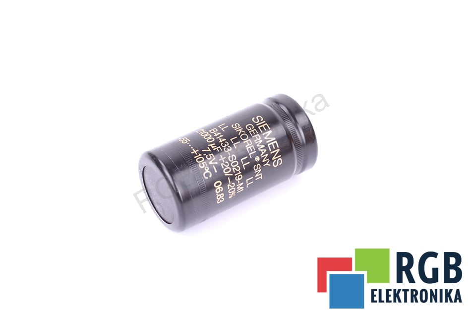 CAPACITOR B41433-S0219-M1 21000UF 7.5VDC SIEMENS
