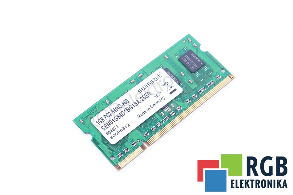 PAMIĘĆ RAM PC2-6400S-666 SEN01G54D1BG1SA-25ER 1GB 5MMDDR.1024-01 SWISSBIT