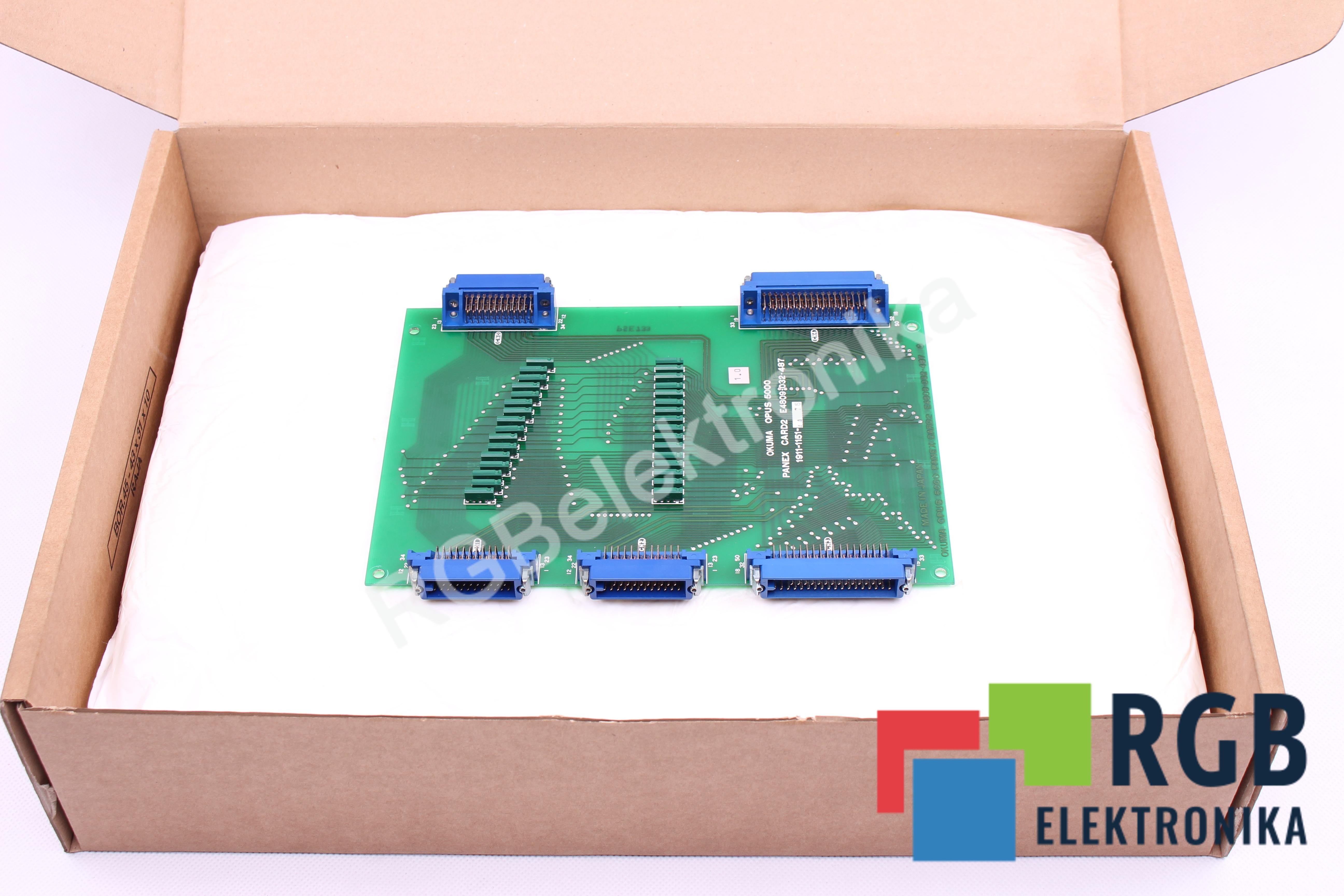 PANEX CARD2 E4809-032-487 1911-1151-44.76 OPUS 5000 OKUMA