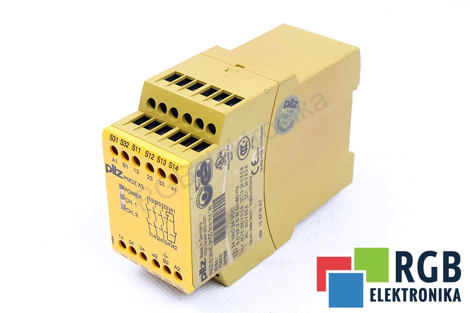PILZ PNOZX3 24VAC 24VDC 3N/O 1N/C 1SO 774310 RELE DI SICUREZZA 