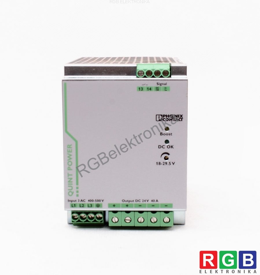 PHOENIX CONTACT QUINT-PS/3AC/24DC/40 REV.04 REV04 24V 40A NETZTEIL 24V 40A 