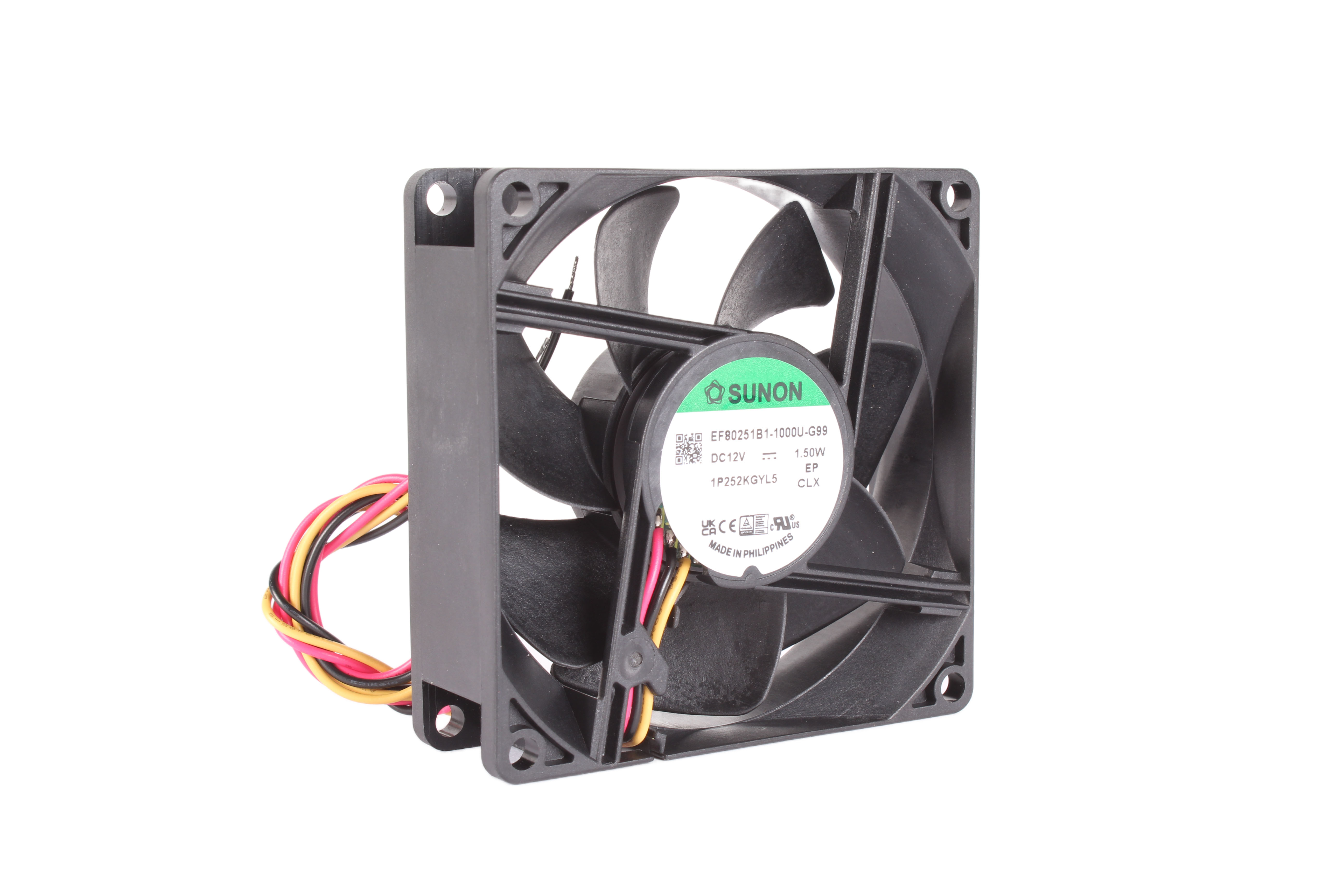 SUNON EF80251B1-1000U-G99 80X80X25MM 12VDC 1.5W AXIAL FAN 12V 80 MM 25 MM 80 MM 