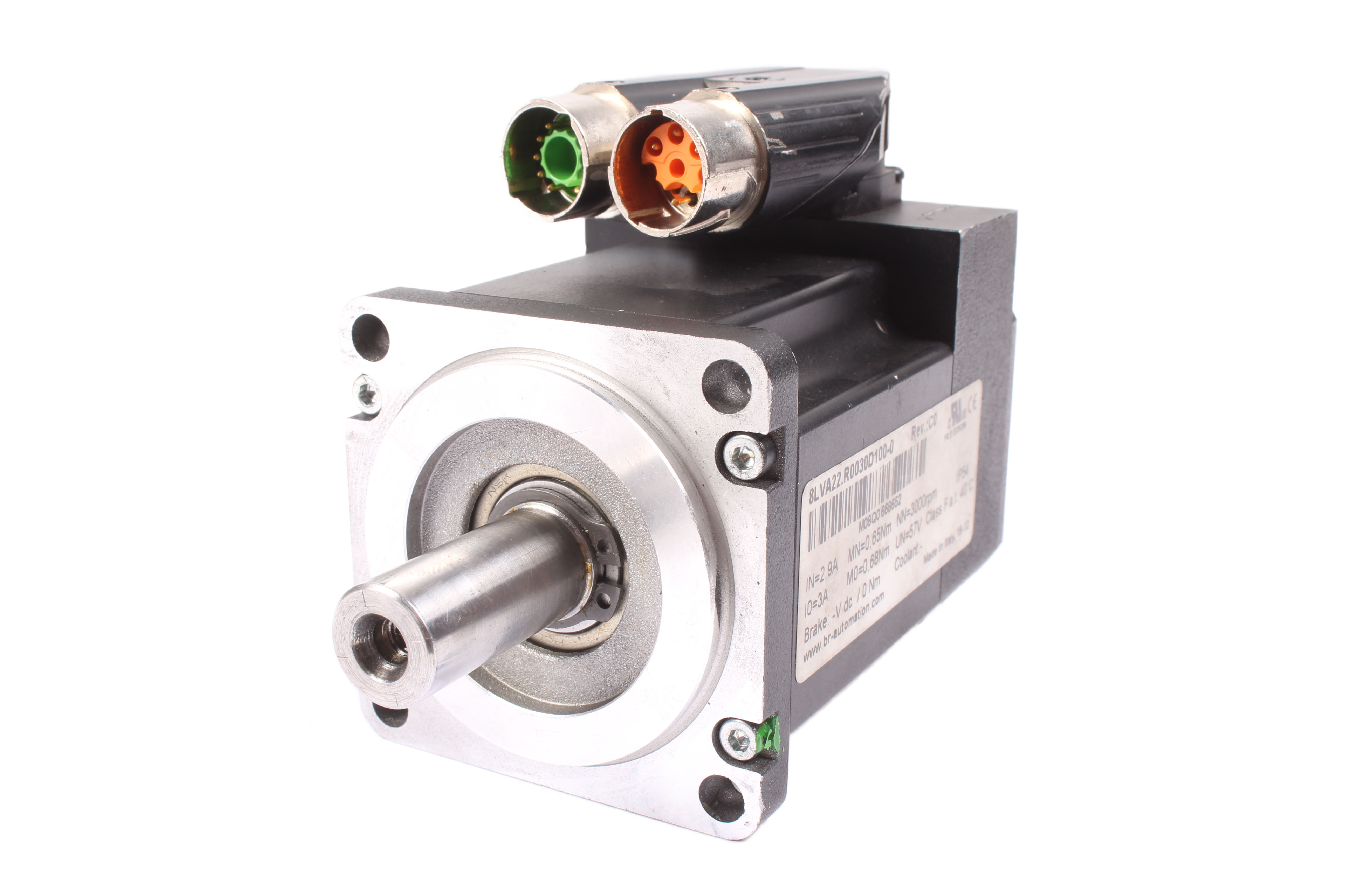 B&R AUTOMATION 8LVA22.R0030D100-0 SERVOMOTORE 57V 3000 OBR/MIN 3A 0.65 NM 