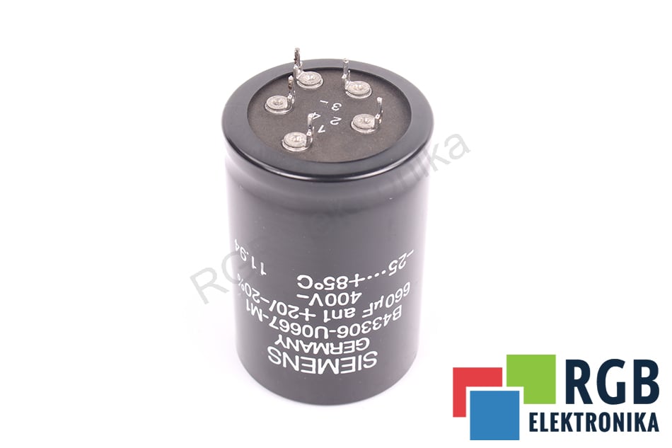 SIEMENS B43306-U0667-M1 CONDENSATORE 