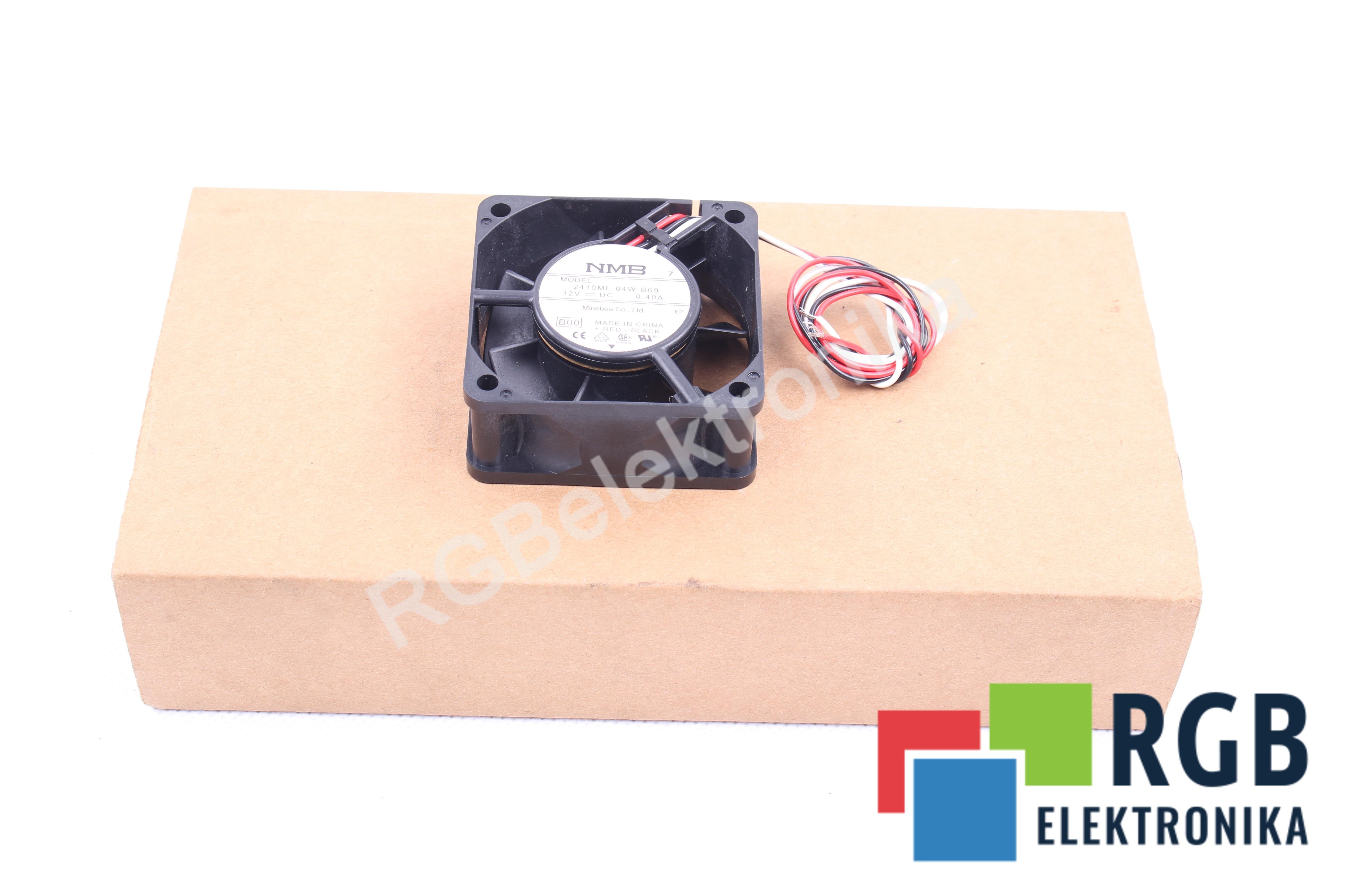 MINEBEA 2410ML-04W-B69 WENTYLATOR OSIOWY 12V 0.4A 60 MM 25 MM 60 MM 