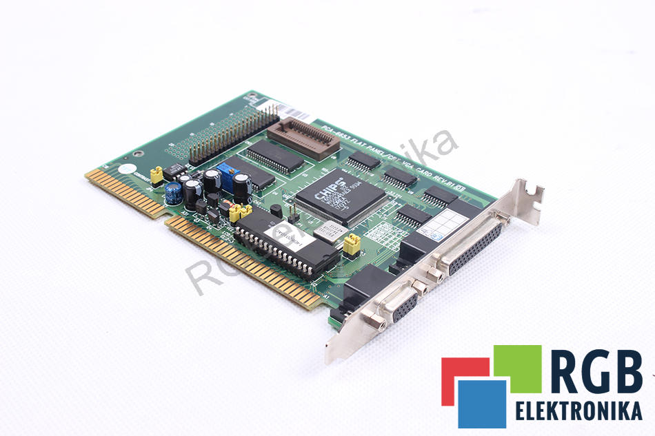 PCA-6653 FLAT PANEL/CRT VGA CARD REV.B1 16-BIT ISA ADVANTECH