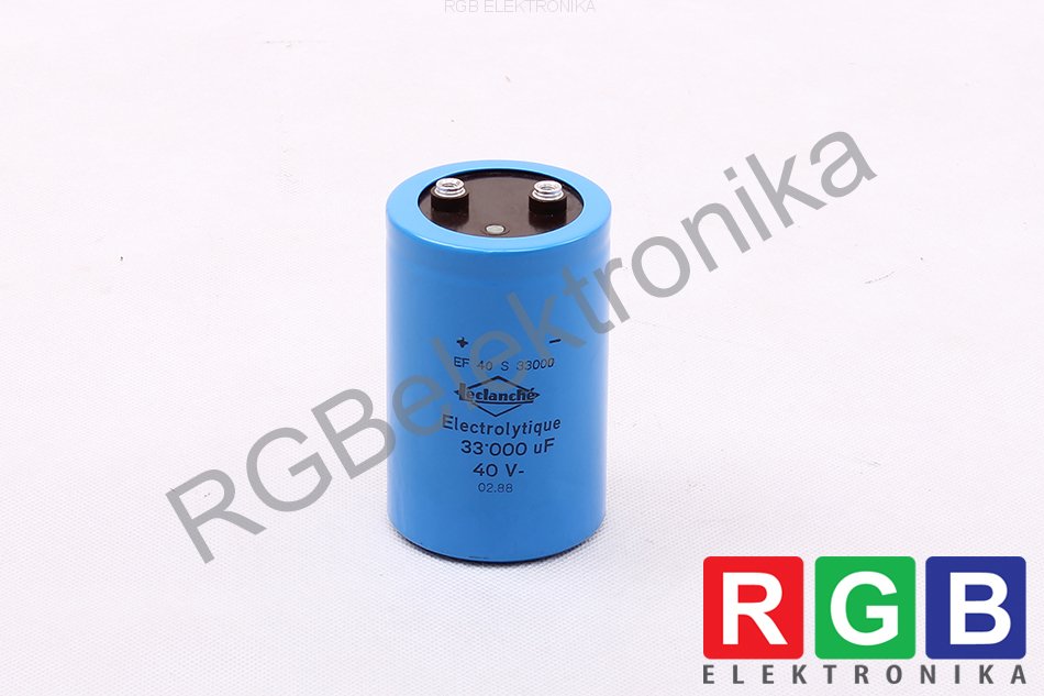 EF 40 S 33000 LECLANCHE 33000UF 40V ELECTROLYTIQUE KONDENSATOR LECLANCHE