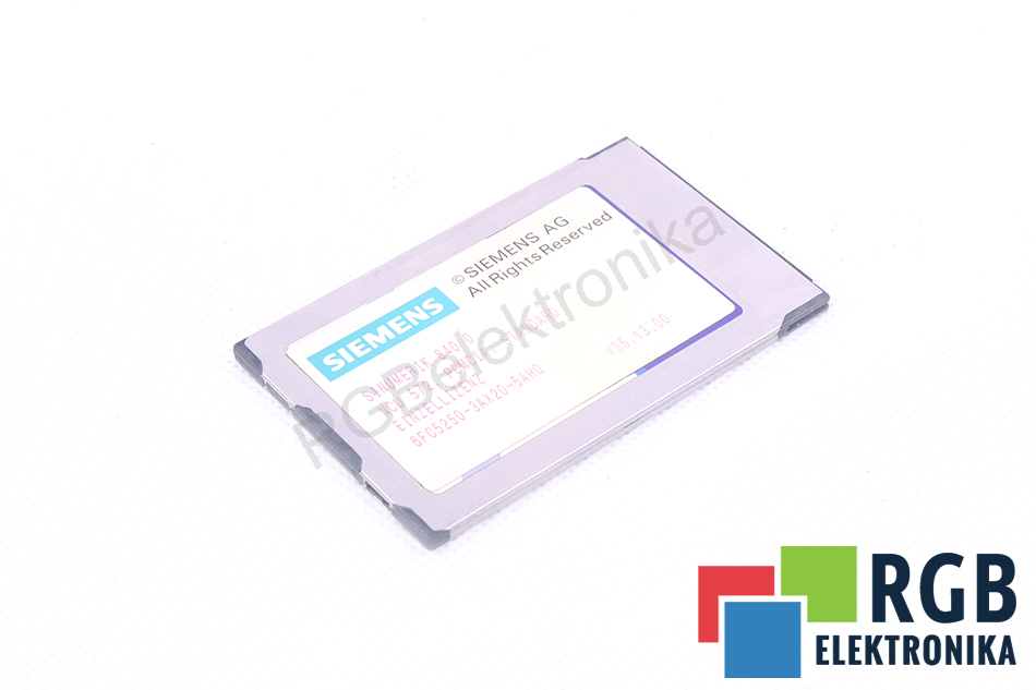NCU 572 MEMORY CARD 6FC5250-3AX20-5AH0 SINUMERIK SIEMENS