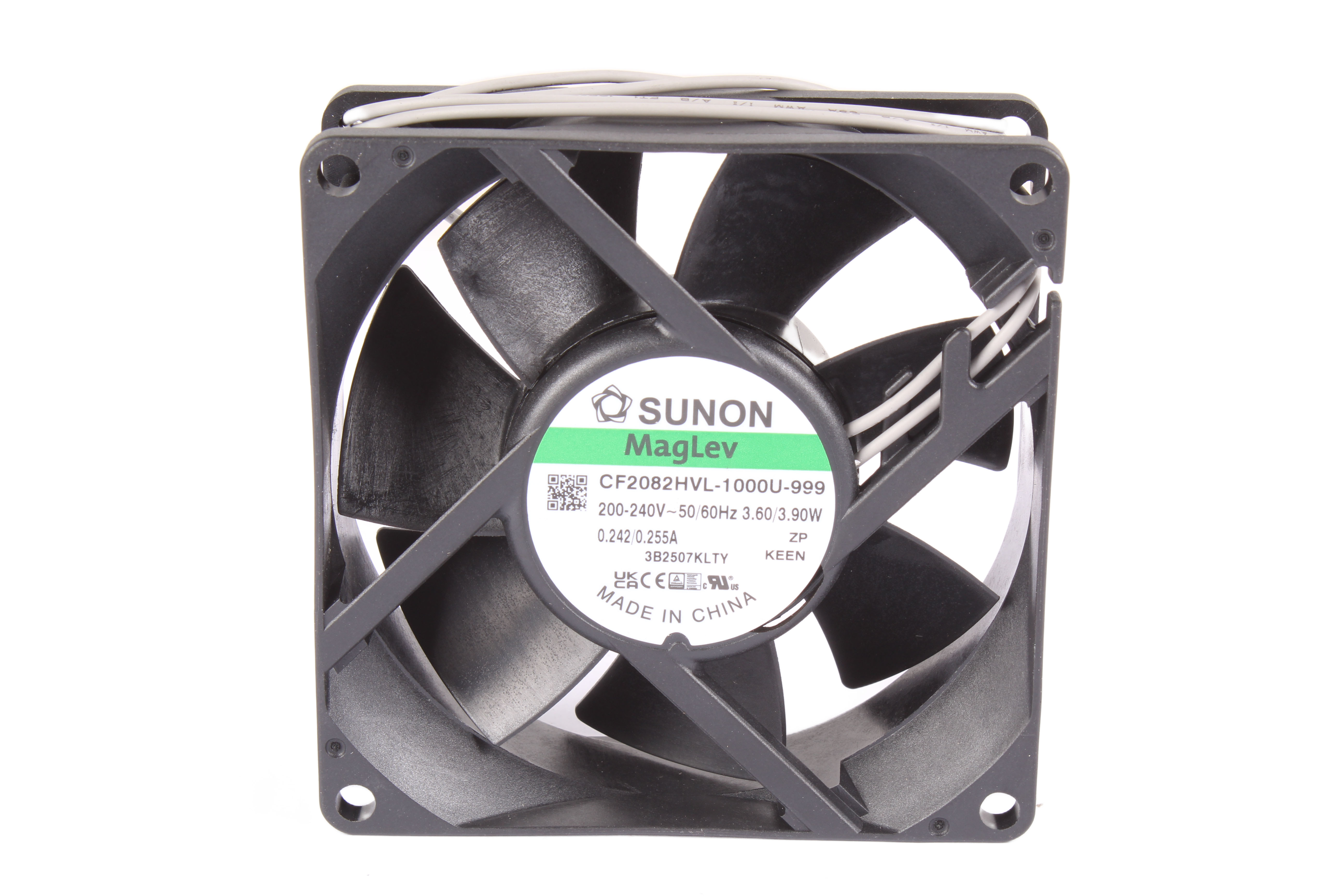 SUNON CF2082HVL-1000U-999 80X80X25MM 3.6/3.9W AXIALGEBLÄSE 230V 80 MM 25 MM 80 MM 