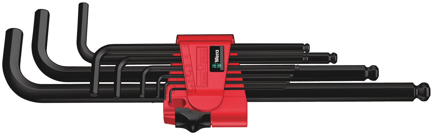 WERA 05022086001 950/9 HEX-PLUS 6 ZESTAW KLUCZY TRZPIENIOWYCH Z KOŃCÓWKĄ KULISTĄ 