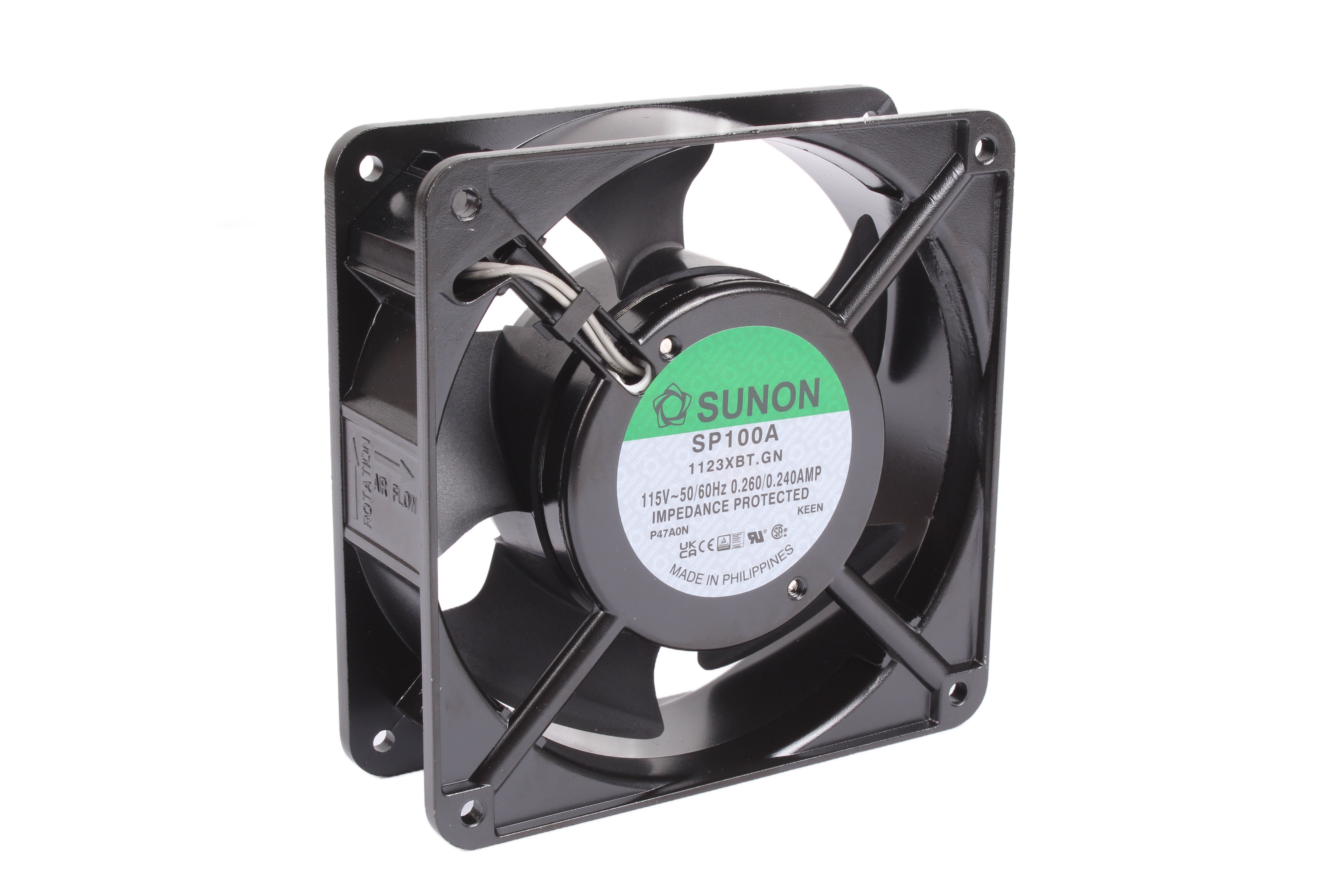 SUNON SP100A1123XBT.GN 115VAC 120X120X38MM WENTYLATOR OSIOWY 115V 120 MM 38 MM 120 MM 