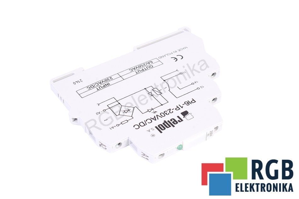 RELPOL PI6-1P-230VAC/DC (SZARE) (CE) PRZEKAŹNIK 
