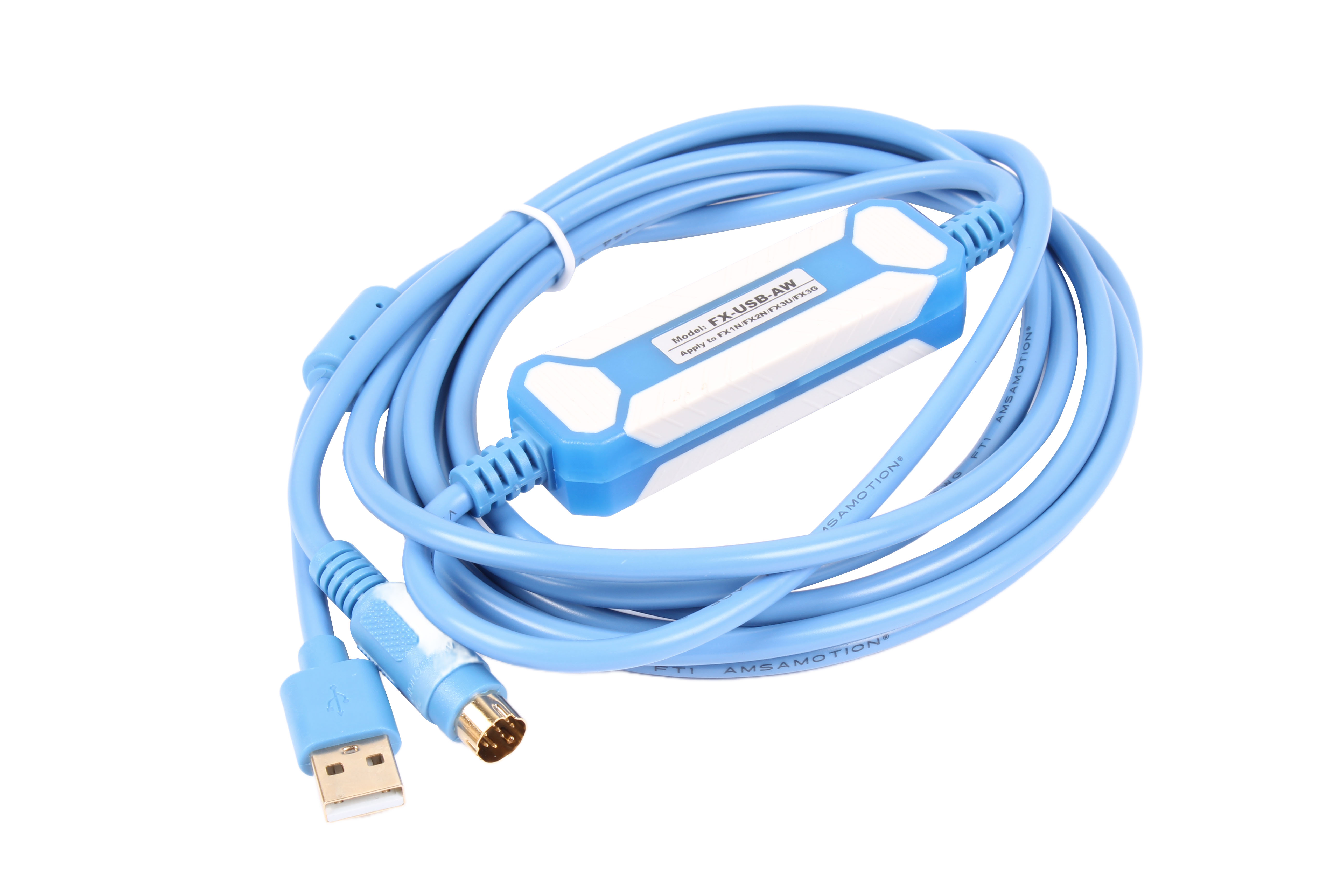 AMSAMOTION FX-USB-AW PLC DO FX1S/FX1N/FX2N/FX3U/FX3GA KOMMUNIKATIONSKABEL 