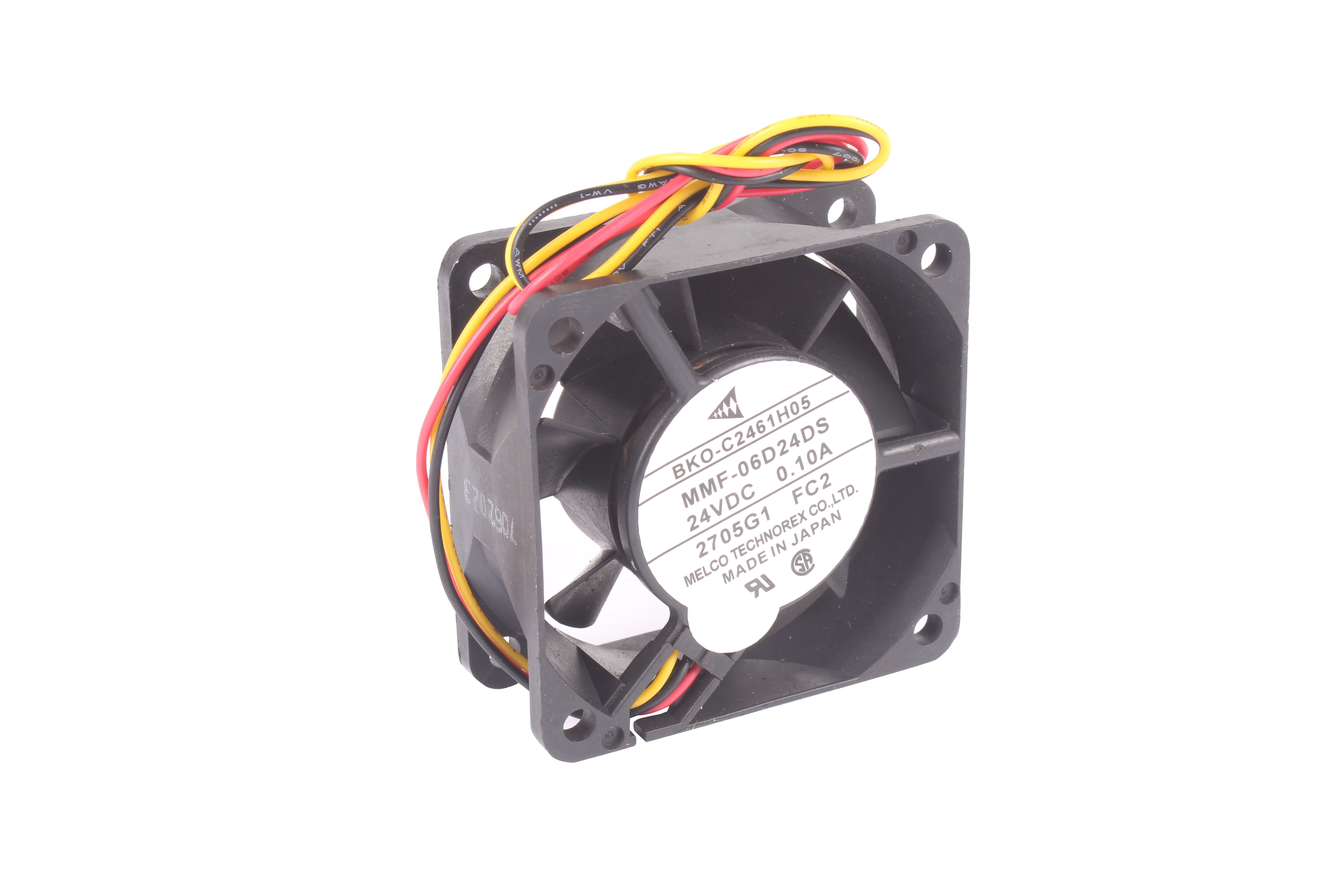 MELCO TECHNOREX MMF-06D24DS-FC2 BKO-C2461H07 BKO-C2461H07 24V WENTYLATOR OSIOWY 24V 60 MM 25 MM 60 MM 