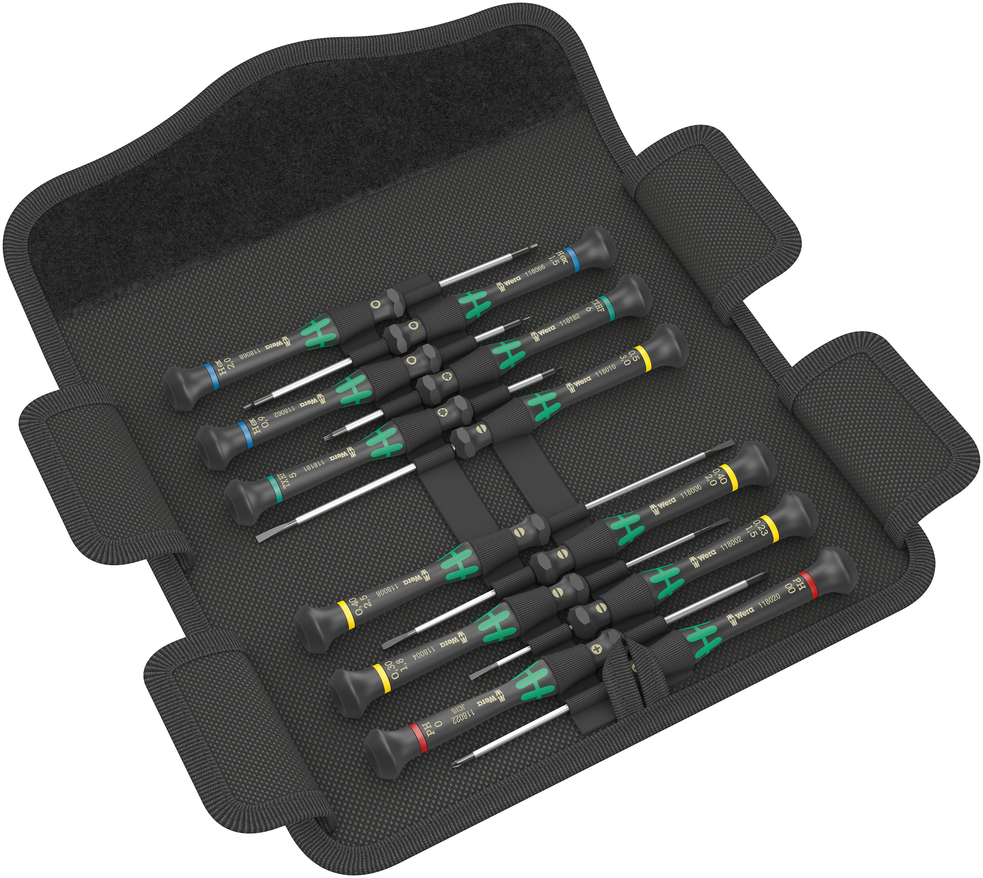 WERA 05073675001 KRAFTFORM MICRO 12 UNIVERSAL 1 ZESTAW WKRĘTAKÓW PRECYZYJNYCH NASADOWYCH, 12 CZĘŚCI 