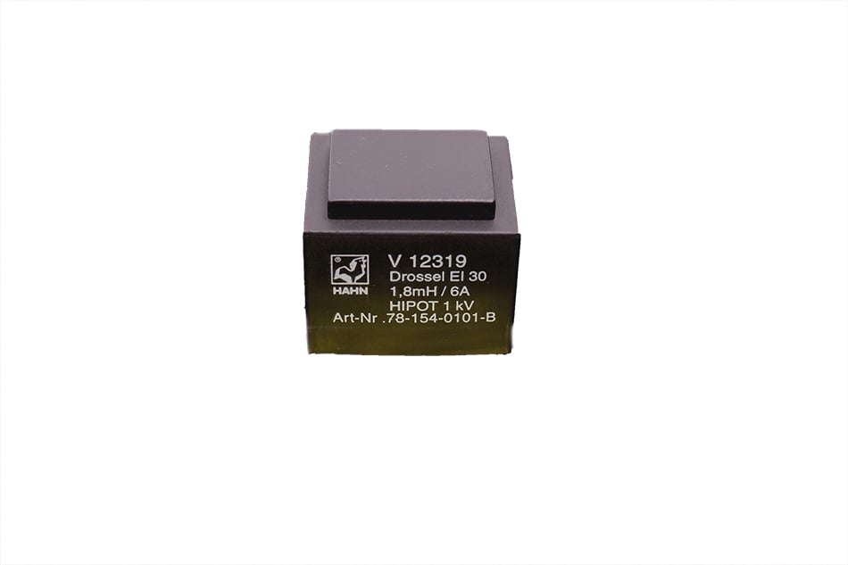 HAHN ART.NR. 78-154-0101-B DROSSEL EI30 1.8MH 6A HIPOT 1KV DROSSEL EI30 1.8MH 6A HIPOT 1KV 