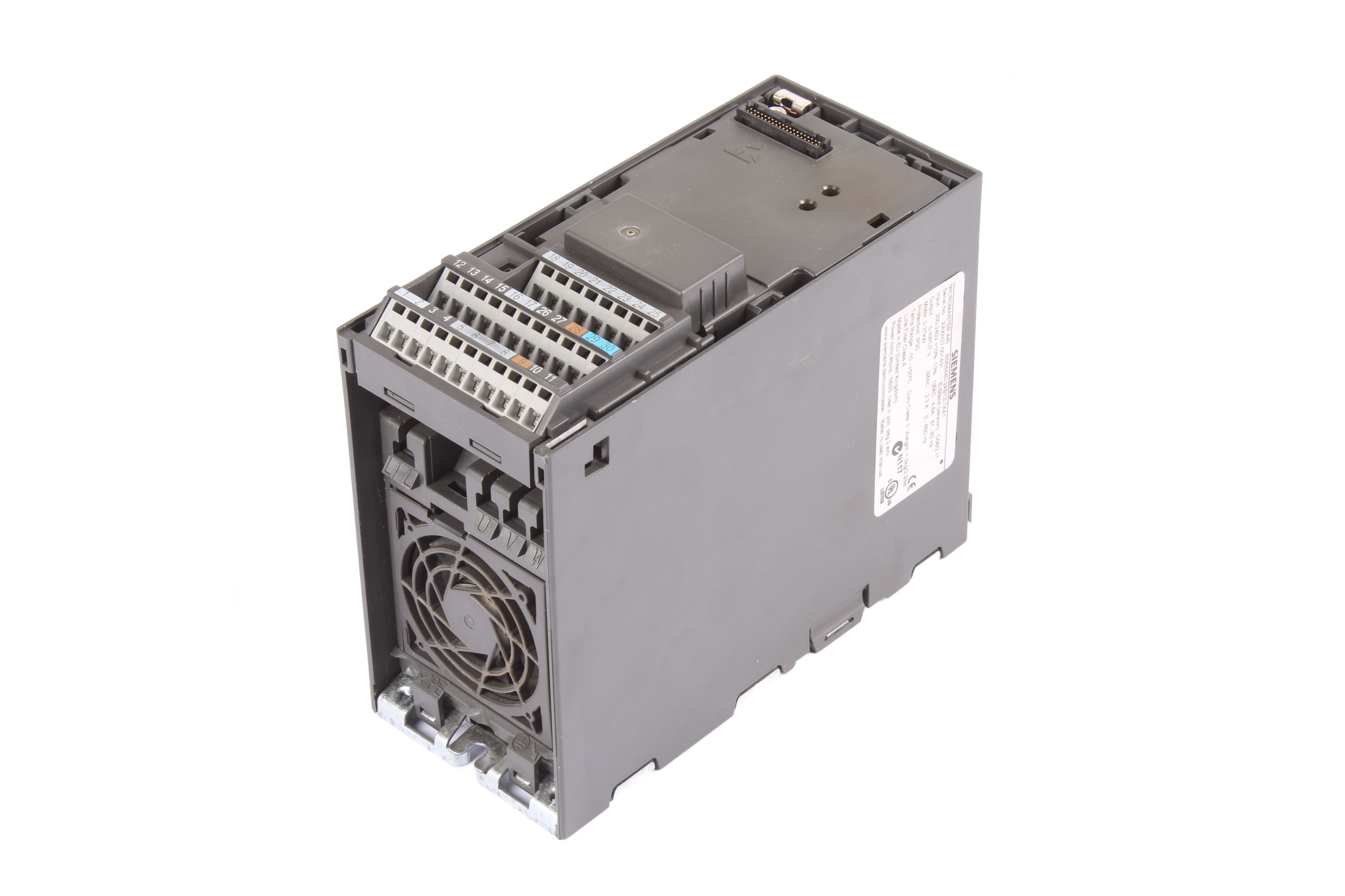 SIEMENS 6SE6440-2AB13-7AA1 MICROMASTER 440 0.37 KW 240V 2.3A 1 -F 550 HZ 