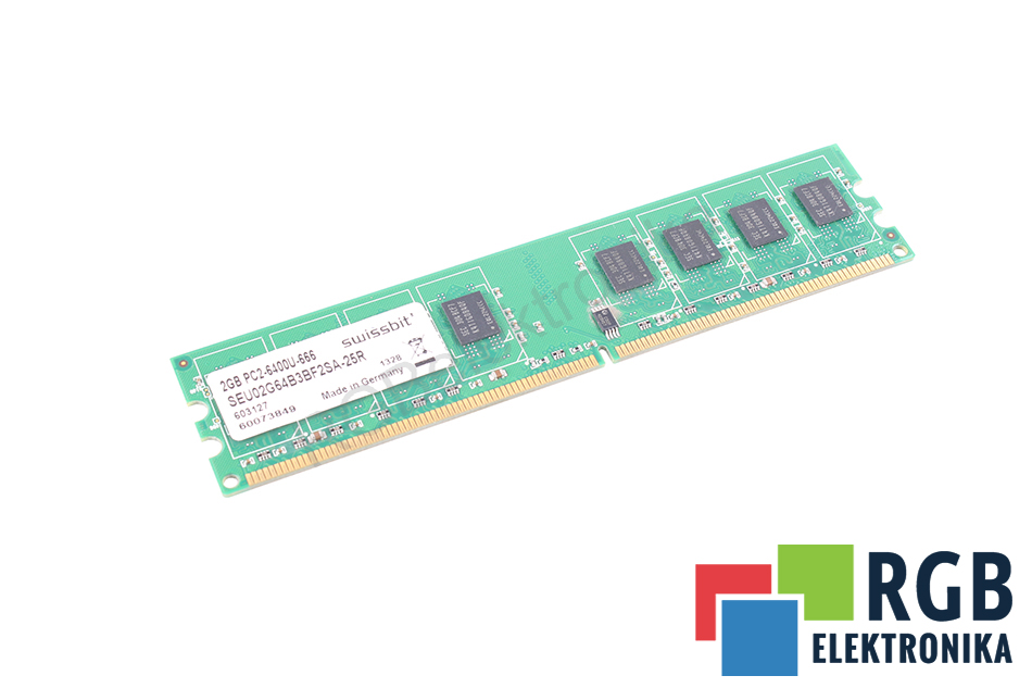 SEU02G64B3BF2SA-25R 2GB PC2-6400U-666 DDR2 SDRAM SWISSBIT