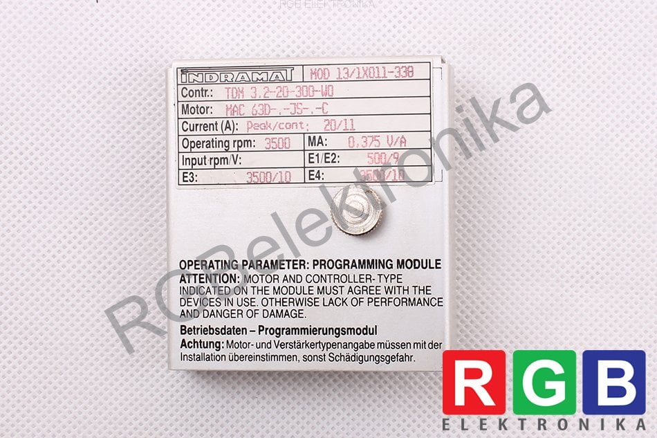 MOD13/1X011-338 PROGRAMMING MODULE INDRAMAT