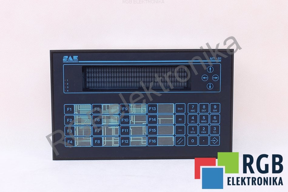 MT-81 MT81 AN-SW:0281-5207 REV. 2.11 AN-HW:0202-0000 REV. 5.4 SAE ELEKTRONIK