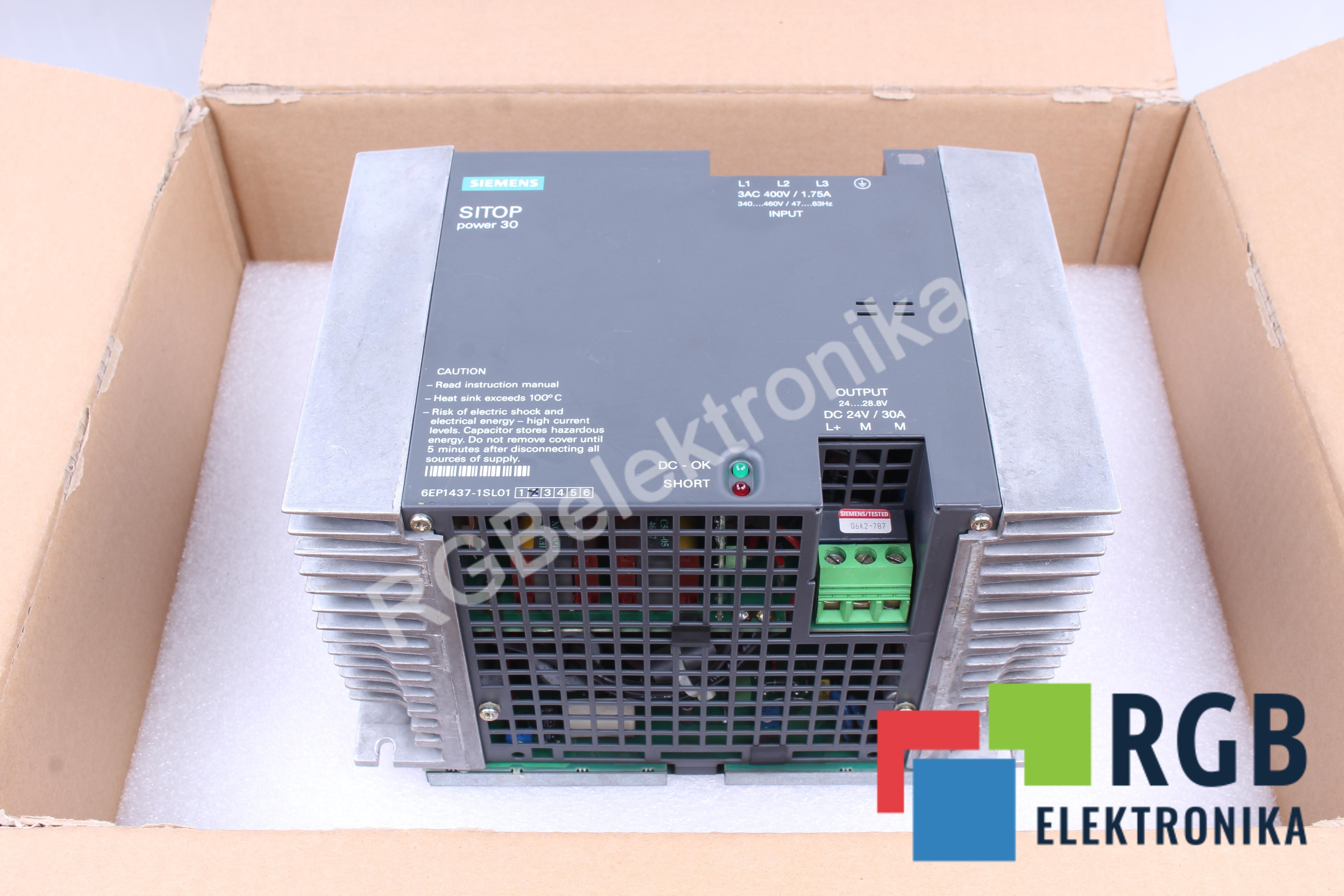 ZASILACZ 6EP1437-1SL01 SITOP POWER 30 SIEMENS