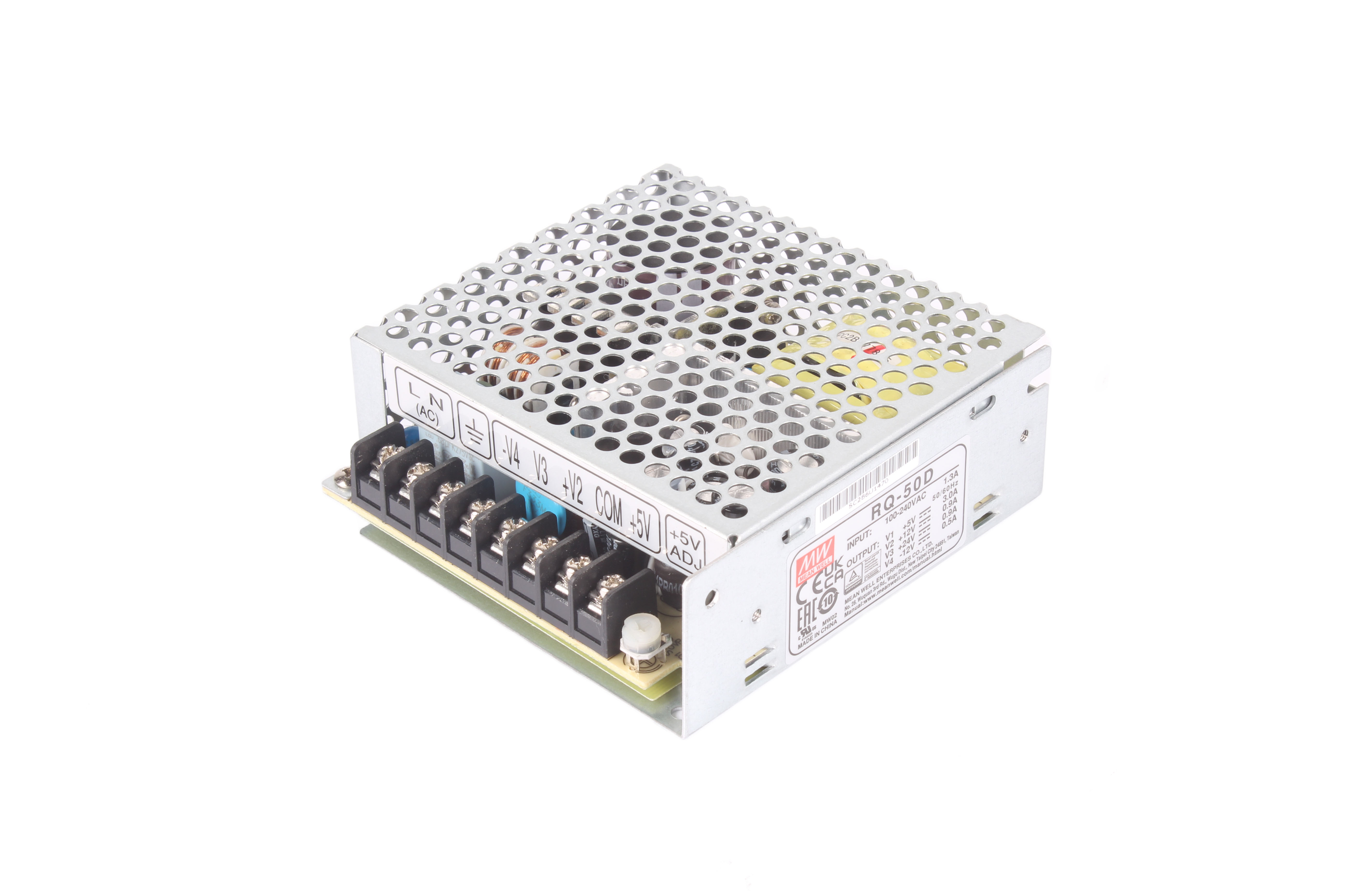 MEAN WELL RQ-50D 5VDC 12VDC POWER SUPPLY 