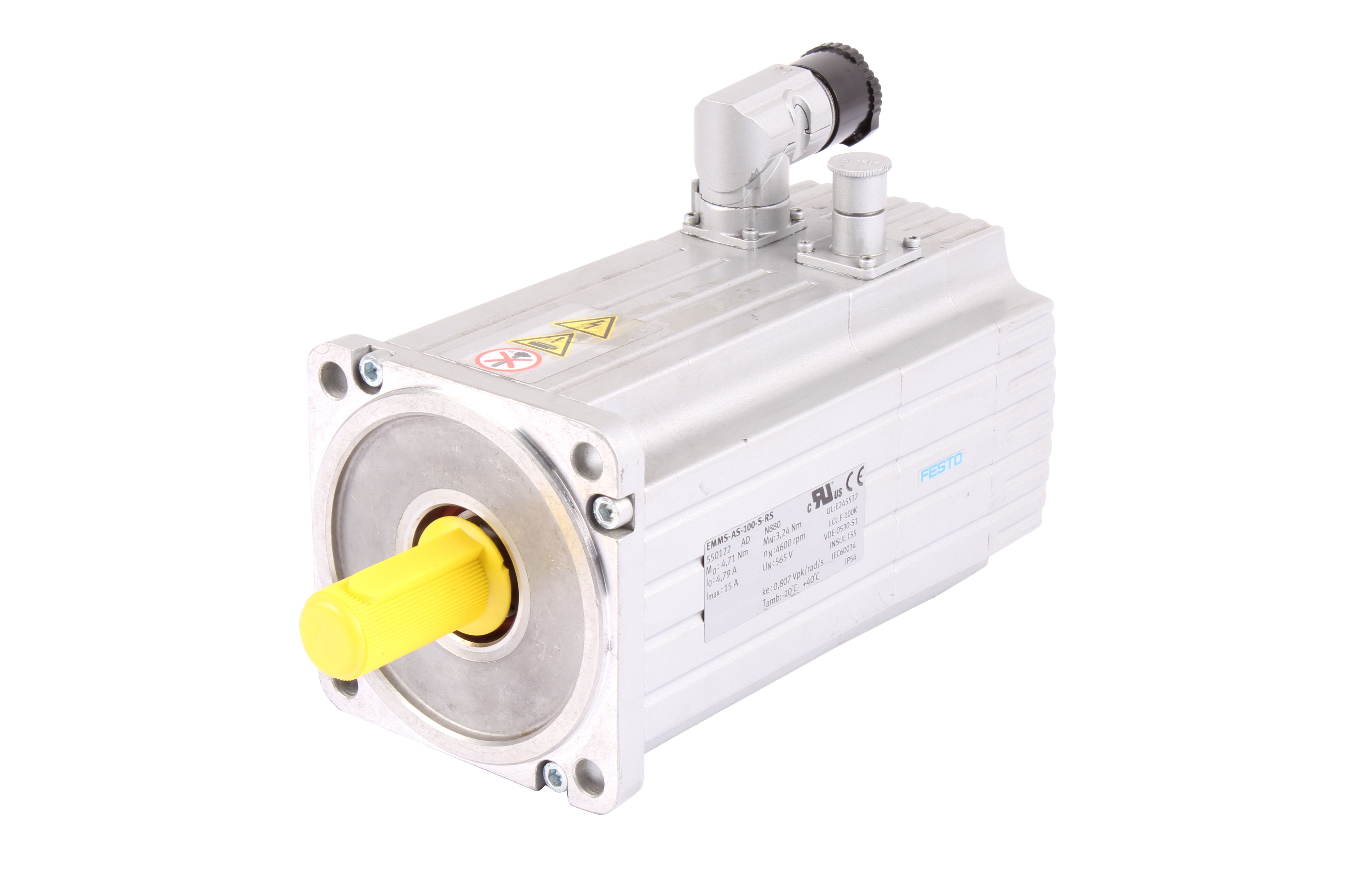 FESTO EMMS-AS-100-S-HS-RS 550122 SERVOMOTOR 565V 4600 OBR/MIN 4.79A 3.24 NM 