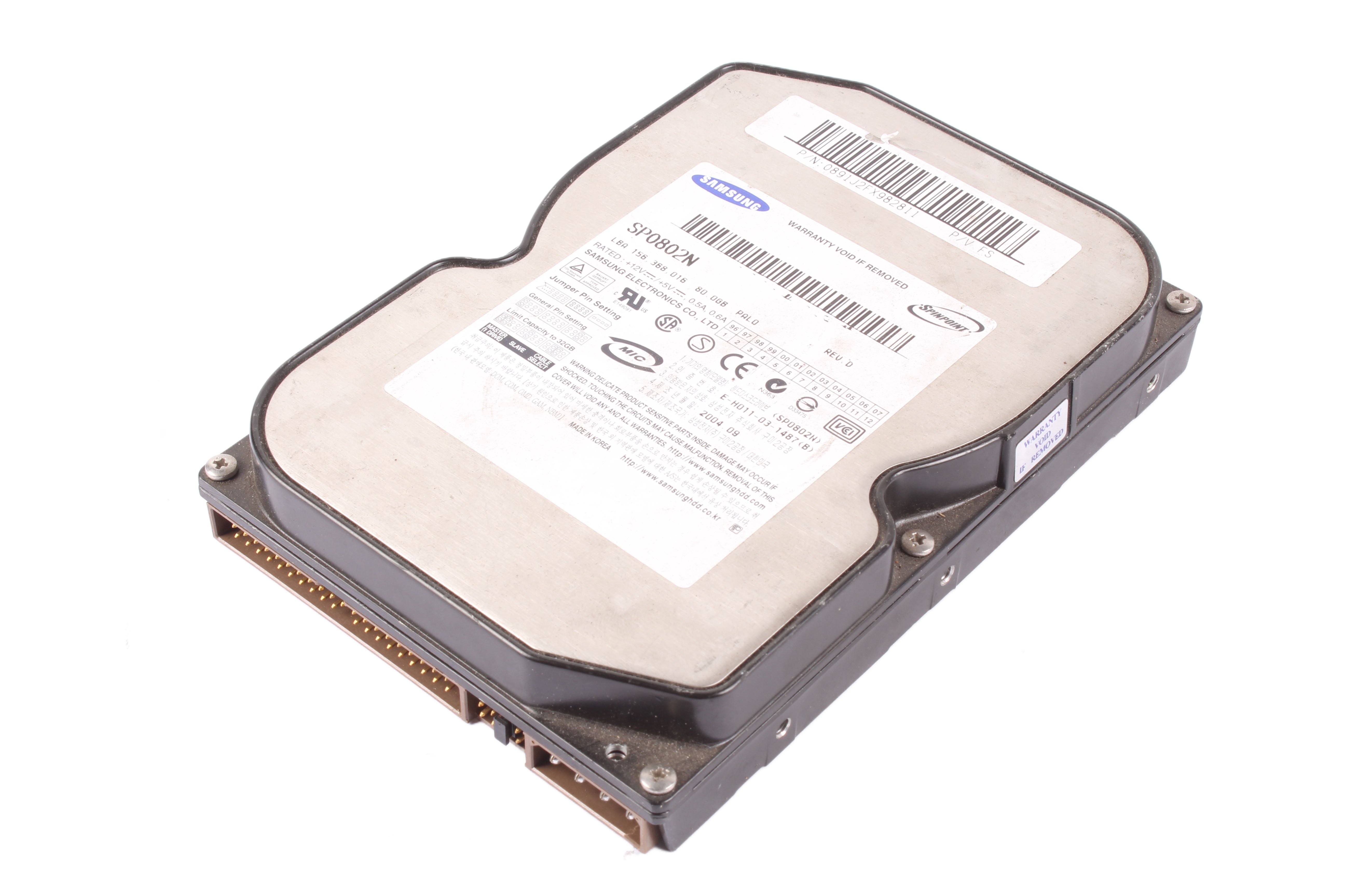 SAMSUNG SP0802N E-H011-03-1487 80GB HDD DISK 