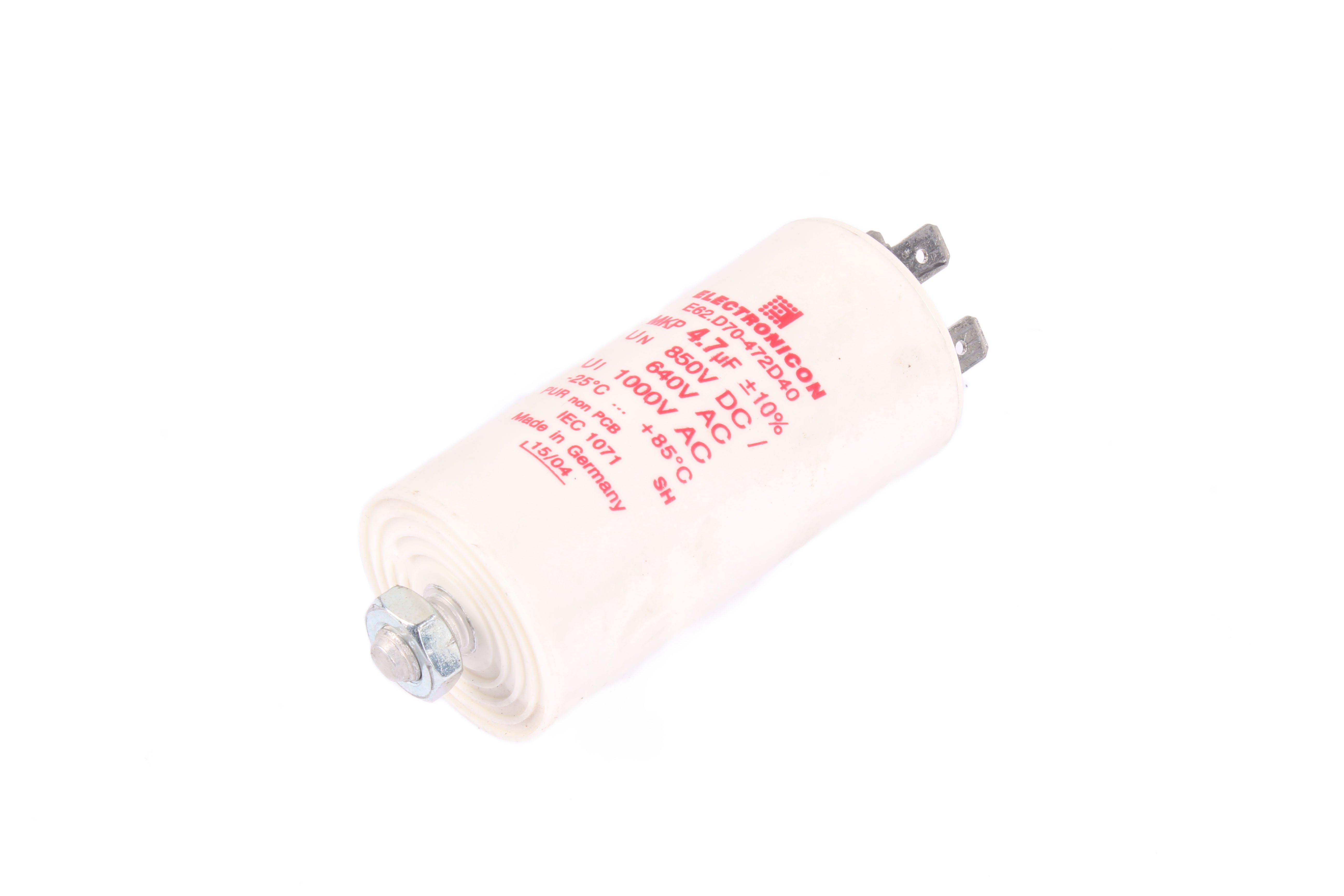 ELECTRONICON E62.D70-472D40 4.7UF KONDENSATOR 1000V 4.7 UF 40 MM 70 MM 4 