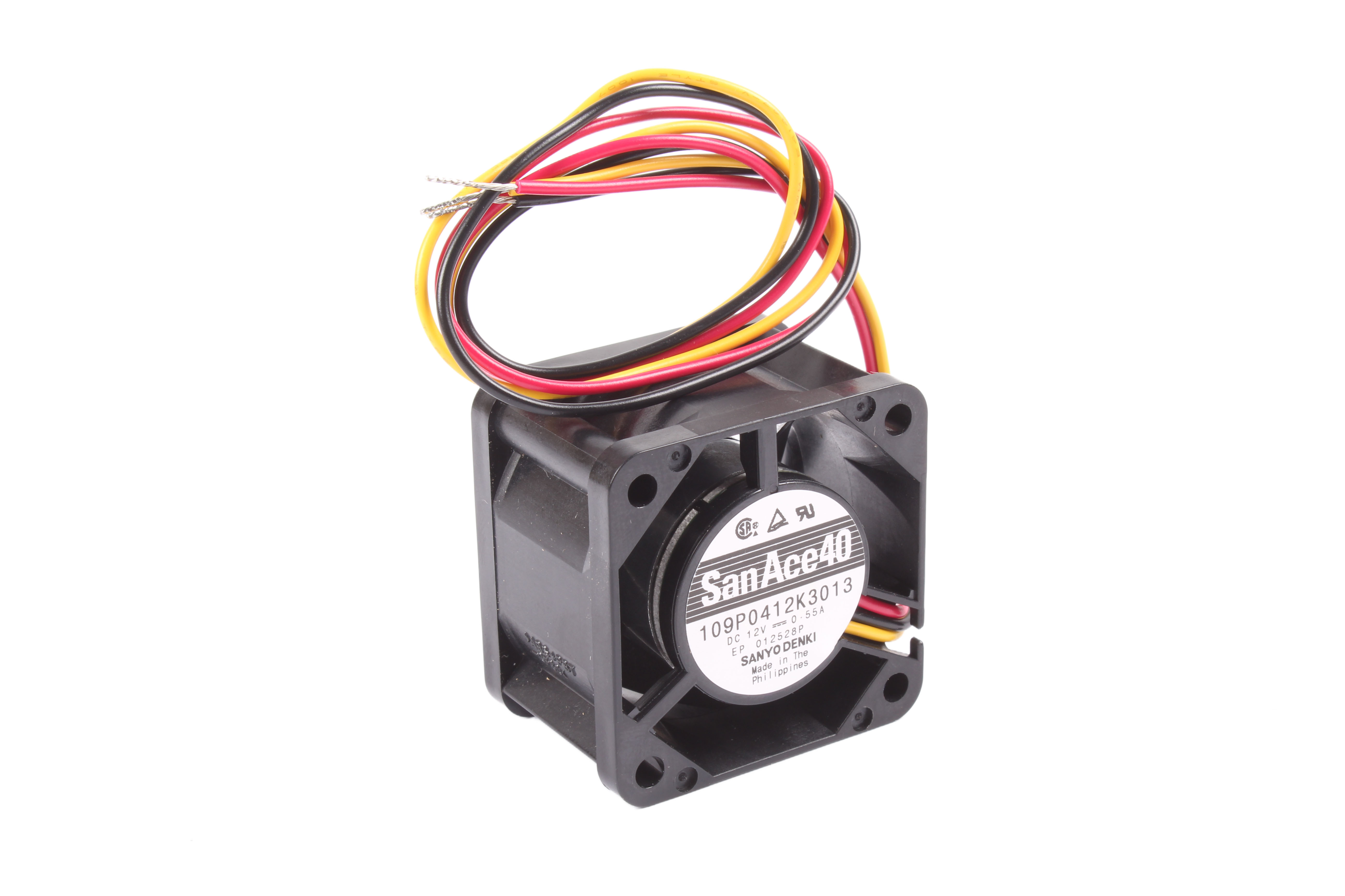 SANYO DENKI 109P0412K3013 40X40X28MM AXIALGEBLÄSE 12V 0.55A 40 MM 28 MM 40 MM 