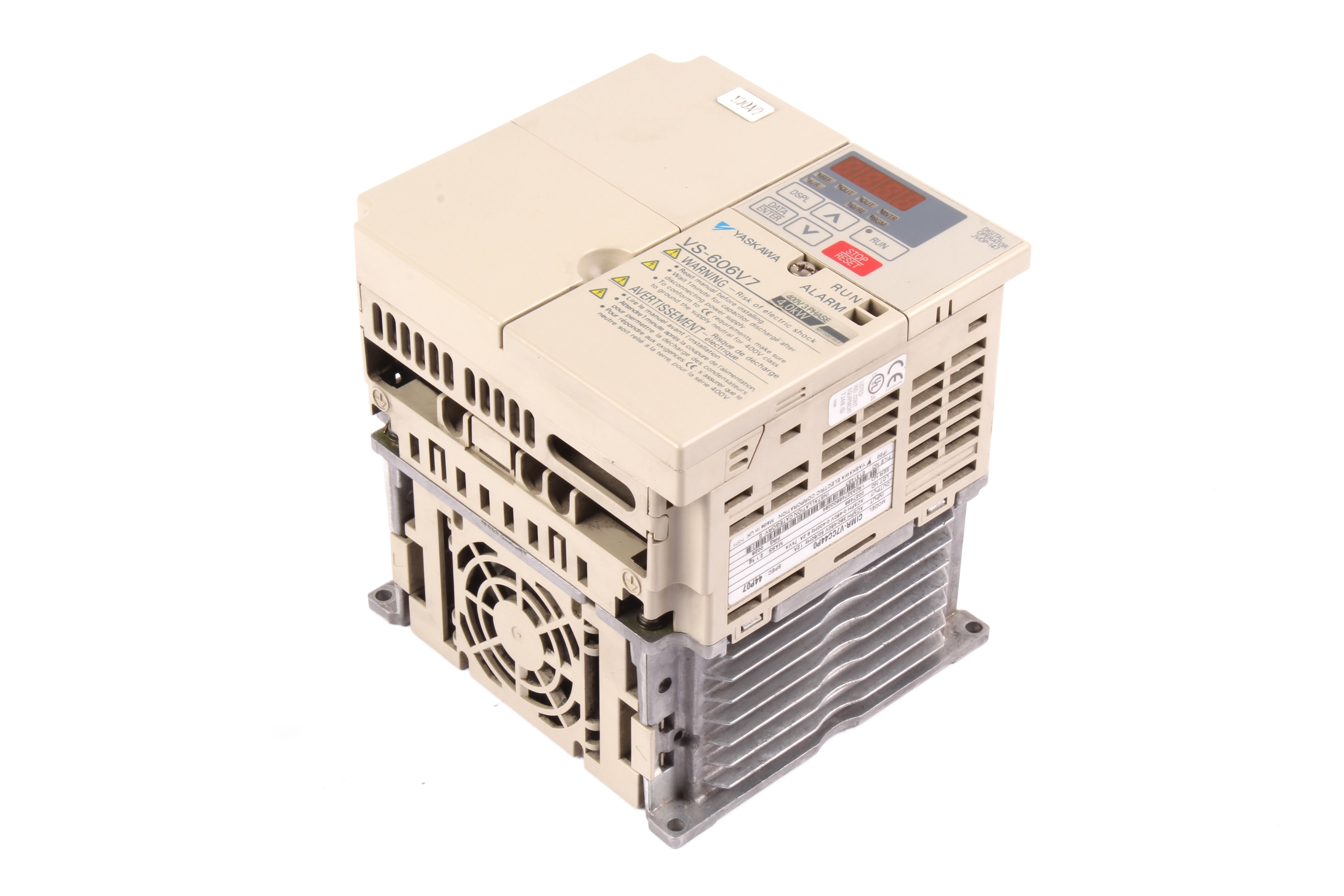 YASKAWA CIMR-V7CC44P0 7KVA 460V 9.2A 3 -F 0-400 HZ 380-460V 