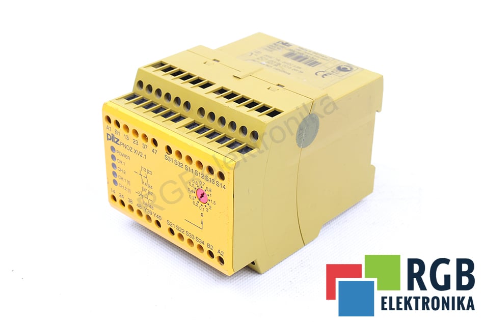 PILZ PNOZXV2.1 1.3/24VAC 24VDO 2N/O 774520 SAFETY RELAY 