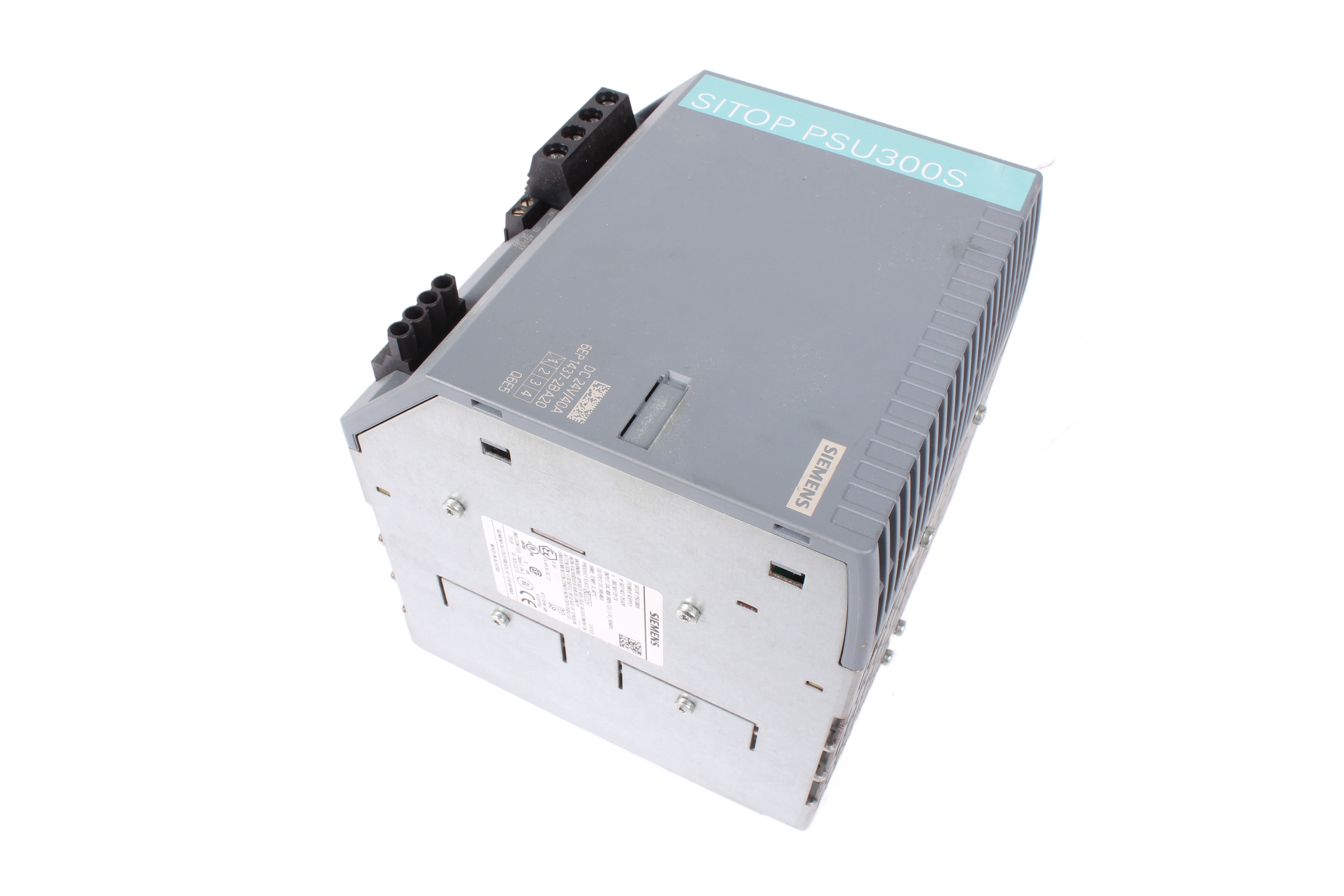 SIEMENS 6EP1437-2BA20 SITOP PSU300S NETZTEIL 3 -F MONTAŻ NA SZYNIE DIN 24 V DC 40A 400-500 V AC 