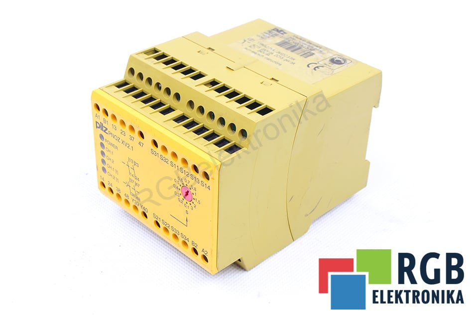 PILZ PNOZXV2.1 1.3/115VAC 24VDC 2N/O 2/NOT 774524 SAFETY RELAY 