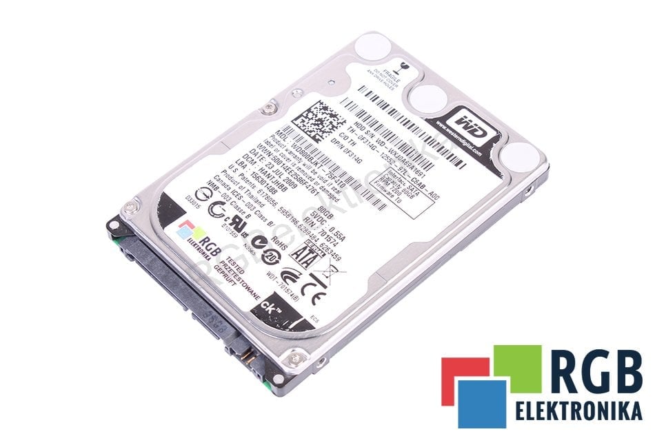 WESTERN DIGITAL WD800BJKT-75F4T0 SATA 80GB